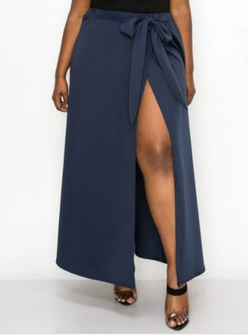 Scuba Wrap Maxi Skirt